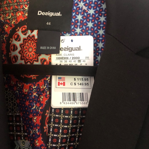 NWT Desigual - So Beautiful - blazer with personality - Picture 4 of 14